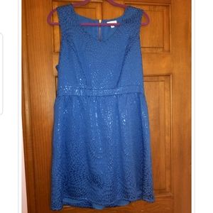 Shimmery Light Blue Dress